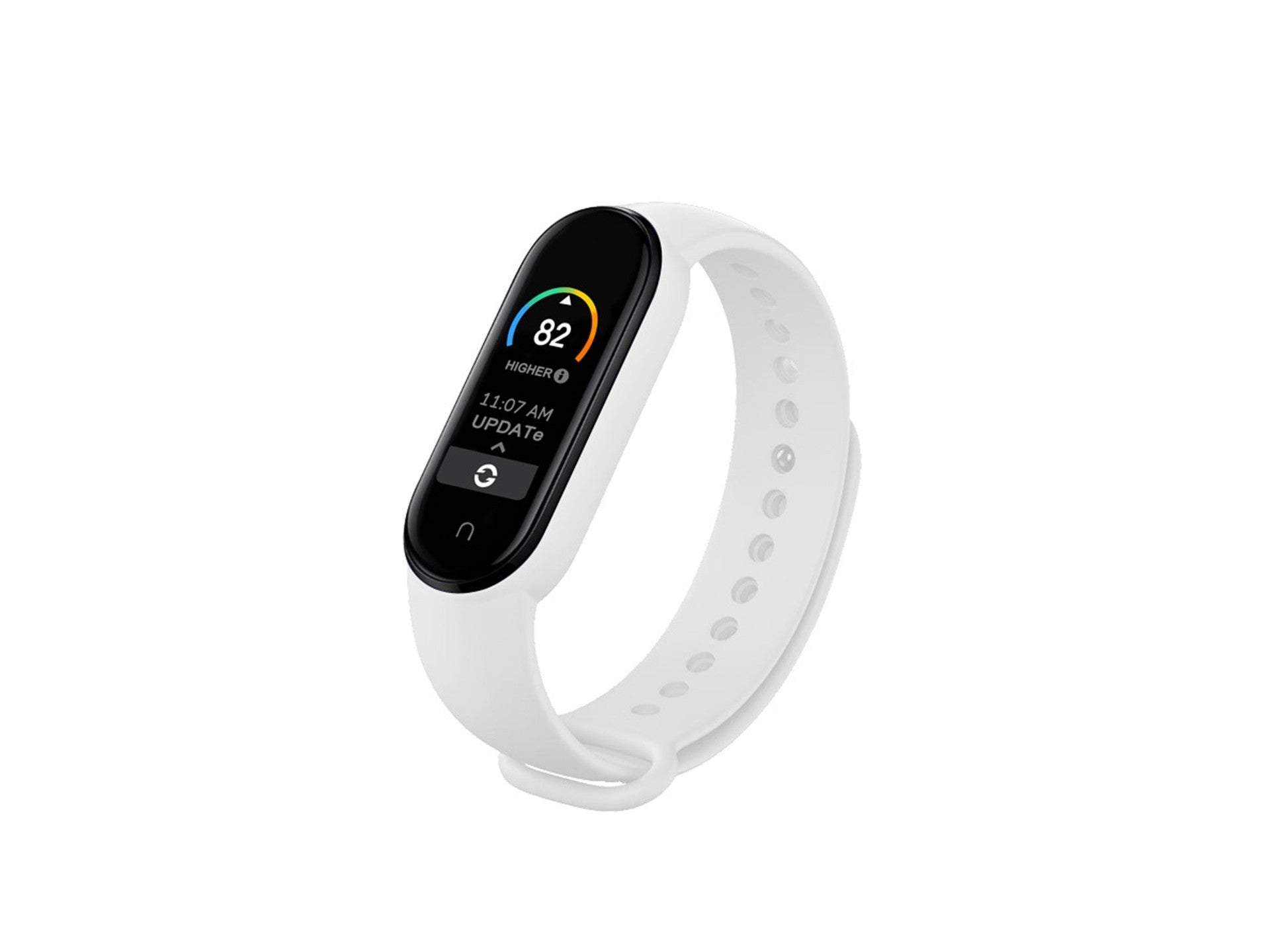 Techancy Pulseira De Silicone Branca KC2107, Compatível Com A Mi7 Smart Band, Material De Silicone, Macio E Confortável.